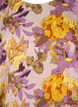 Smockbluse med blomsterprint, Purple Flower, Packshot image number 2