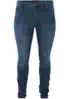 Ekstra slim Nille jeans med høj talje, Blue d. washed