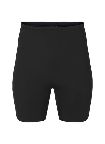 Light shapewear shorts med høj talje, Black, Packshot image number 0