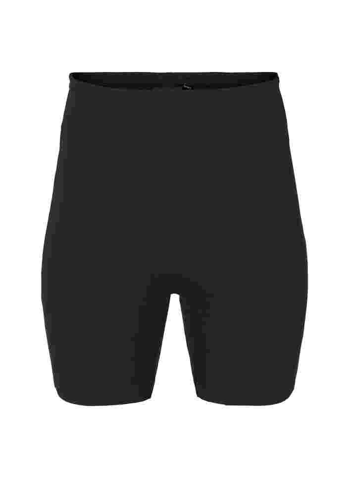 Light shapewear shorts med høj talje, Black, Packshot