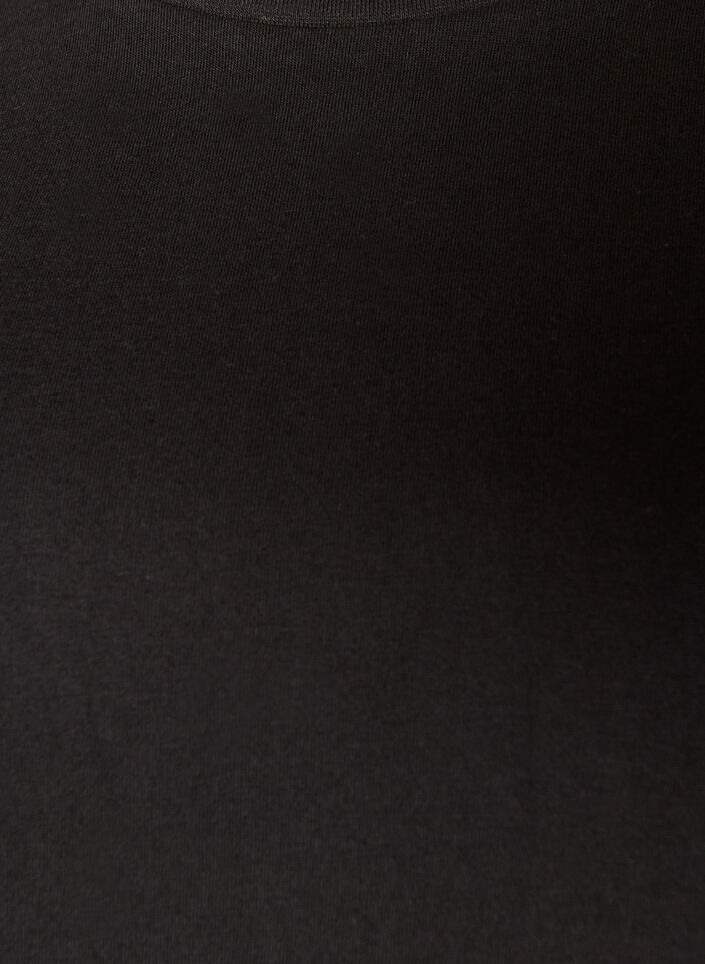 Basis t-shirt med lange &aelig;rmer, Sort, Packshot image number 2