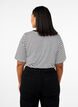 T-shirt med TENCEL&trade; Lyocell og striber, Hvid, Model image number 1
