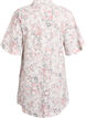 Kjole i bomuld med blomsterprint og broderie anglaise, Vanilla, Packshot image number 1