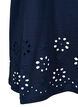 T-shirt i bomuld med broderi anglaise, Navy Blazer, Packshot image number 3