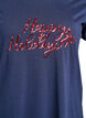 Jule t-shirt i &oslash;kologisk bomuld, Bl&aring;, Packshot image number 2