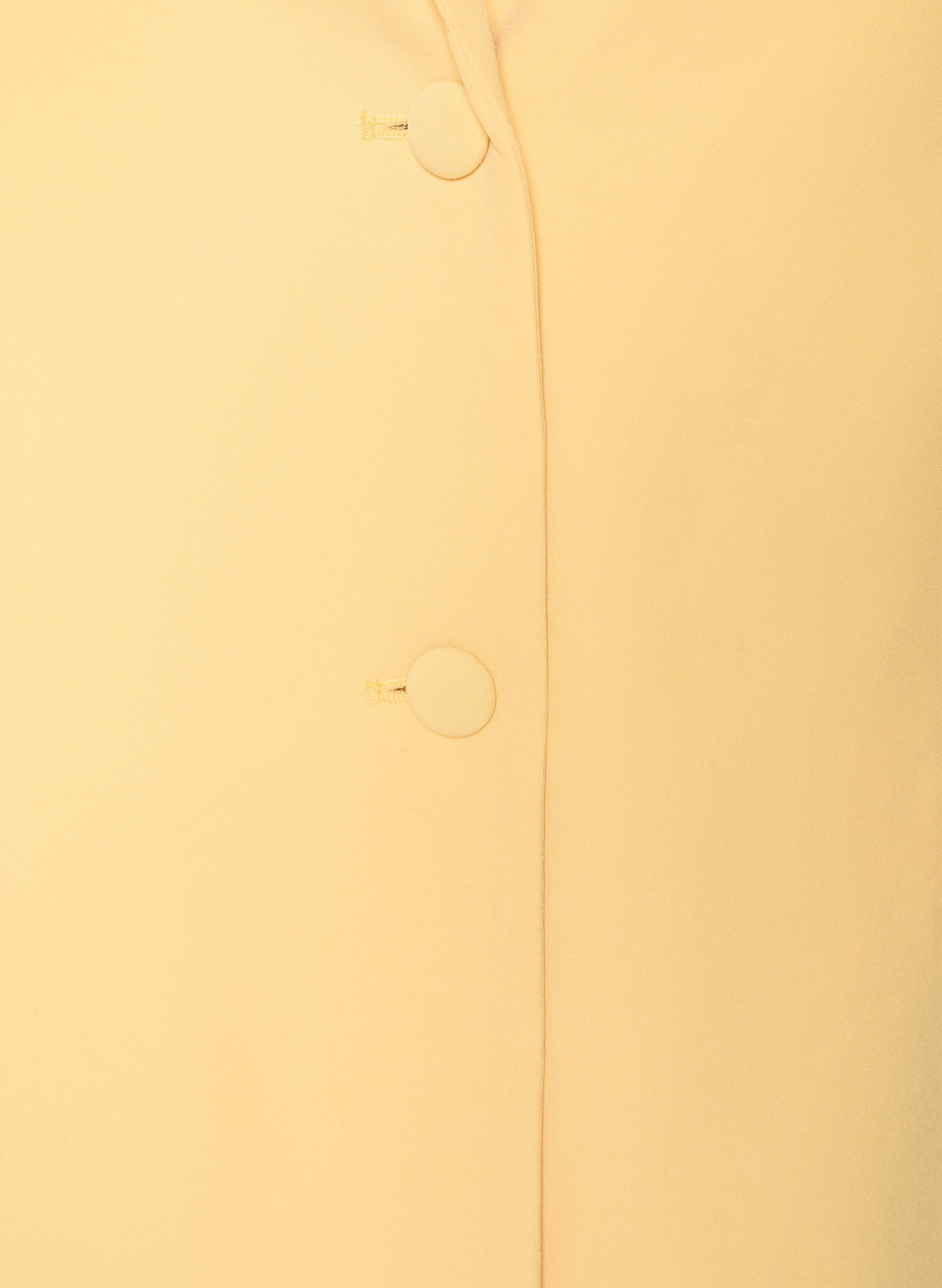 Zizzi Klassisk blazer med knaplukning, Gul, Packshot image number 2