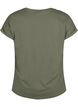 Kort&aelig;rmet t-shirt i bomuldsblanding, Gr&oslash;n, Packshot image number 1