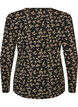 Bluse med lange &aelig;rmer, Sort, Packshot image number 1