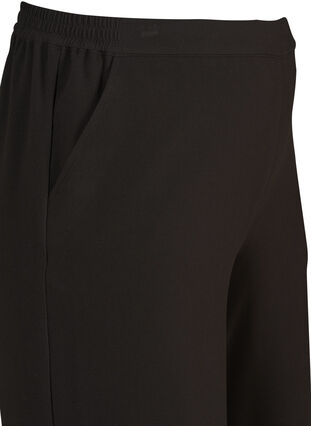 Culotte bukser med elastik, Black, Packshot image number 2