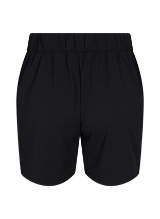 Shorts med lommer og løs pasform, Black, Packshot image number 1