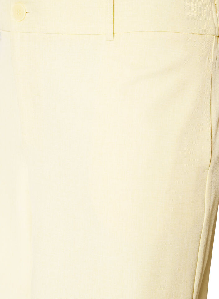 L&oslash;se bermudashorts med h&oslash;j talje, Gul, Packshot image number 2