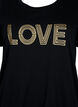 Bomulds t-shirt med folieprint, Black W. Love, Packshot image number 2