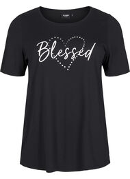 FLASH - T-shirt med motiv, Sort