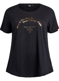 FLASH - T-shirt med motiv, Sort