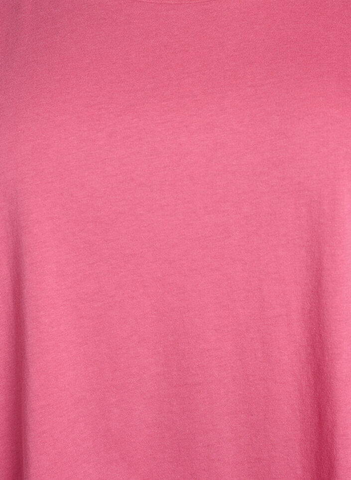 Kort&aelig;rmet t-shirt i bomuldsblanding, Lyser&oslash;d, Packshot image number 2