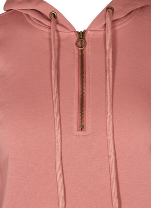 Sweatshirt med lomme og hætte, Old Rose, Packshot image number 2