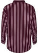 Natskjorte med striber, M&oslash;rk Bordeaux, Packshot image number 1