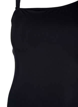 Badedragt med asymmetrisk udskæring, Black, Packshot image number 2