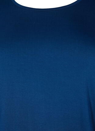 Træningsbluse i viskose med bindedetalje, Blue Wing Teal, Packshot image number 2