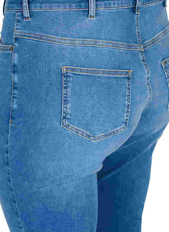 Bea jeans med ekstra høj talje, Blue denim, Packshot image number 3
