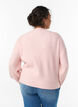 Ribstrikket cardigan med knapper, Lyser&oslash;d, Model image number 2