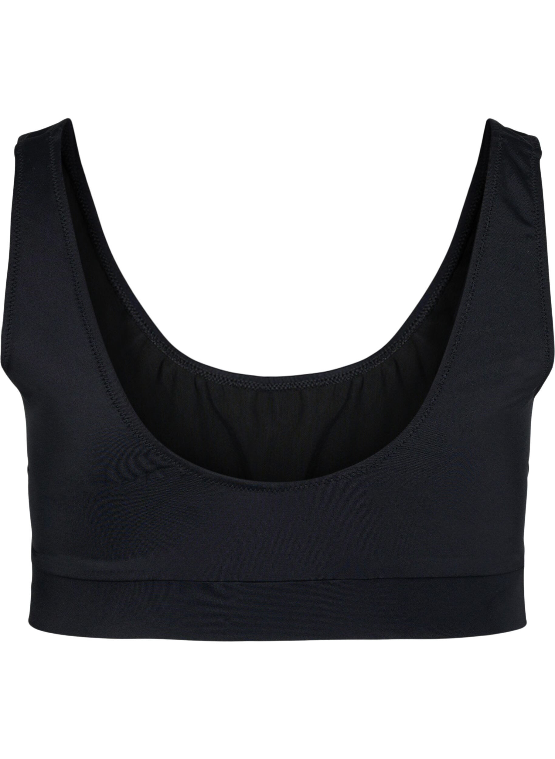 Zizzi Bikini top med rund halsudsk&aelig;ring, Black, Packshot image number 1