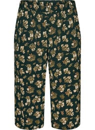Culottebukser med print, Sort