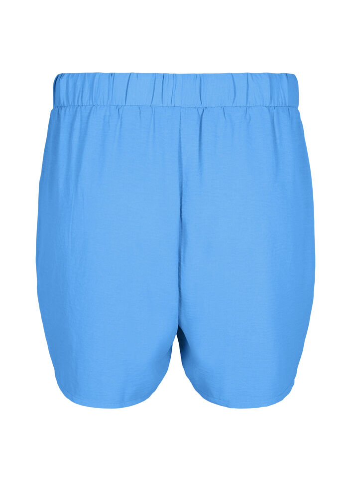 Shorts med lommer og elastik i taljen, Blå, Packshot image number 1
