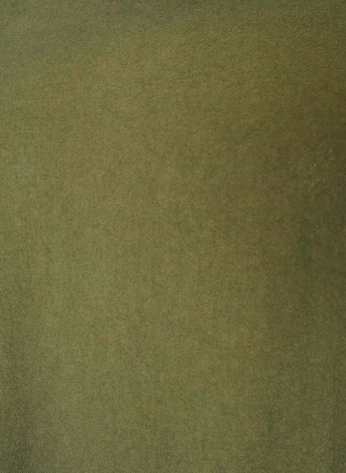 Bomuldskjole med korte &aelig;rmer og lommer, Gr&oslash;n, Packshot image number 2