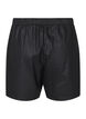 Løse shorts i imiteret læder, Black, Packshot image number 1