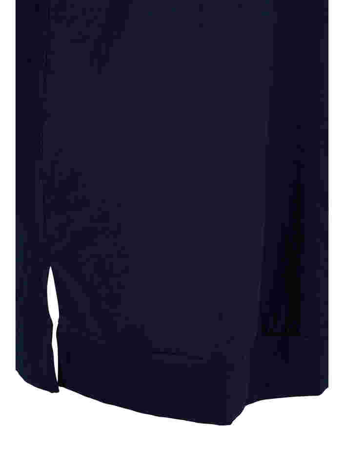 Sweatkjole med hætte og printdetaljer, Navy Blazer PRINT, Packshot image number 3