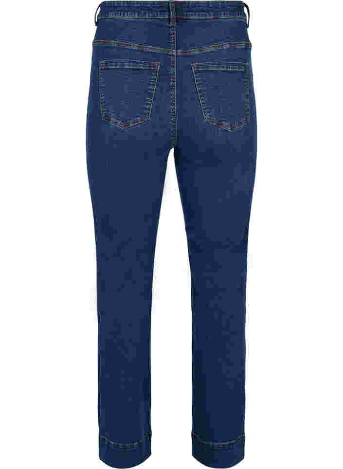 Regular fit Megan jeans med ekstra høj talje, Blue denim, Packshot image number 1