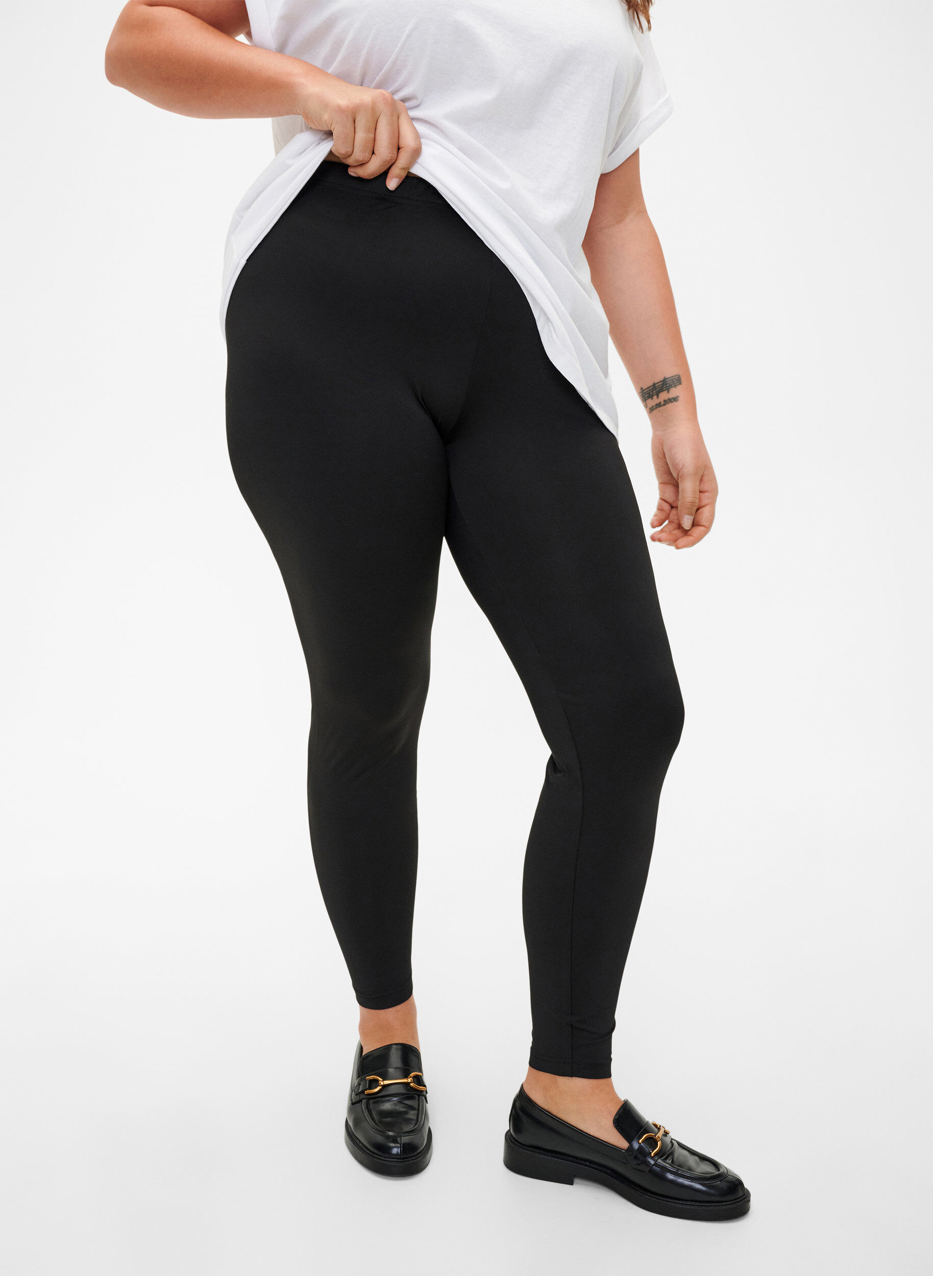 2-pak basis leggings , Sort, Model