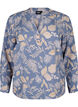 FLASH - Langærmet bluse med print, Delft AOP, Packshot image number 0