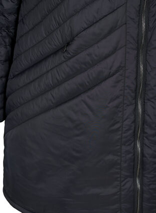 Quiltet letvægts jakke, Black, Packshot image number 3