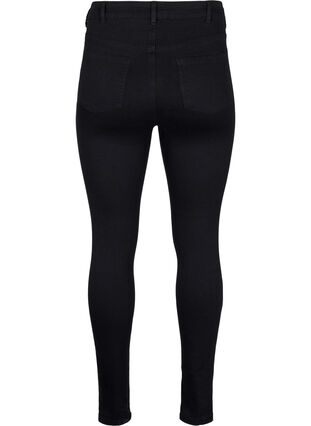 Super slim jeans med høj talje, Black, Packshot image number 1