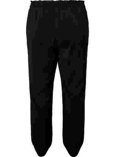 Flared bukser med lommer, Black, Packshot image number 1
