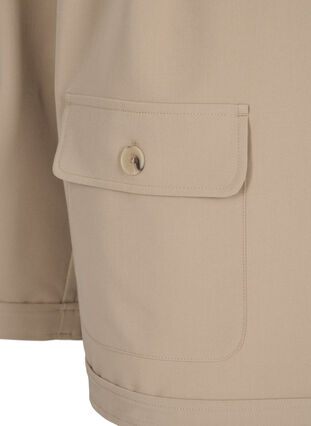 Shorts med påsyede lommer, Humus, Packshot image number 3