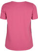 Ensfarvet basis t-shirt i bomuld, R&oslash;d, Packshot image number 1