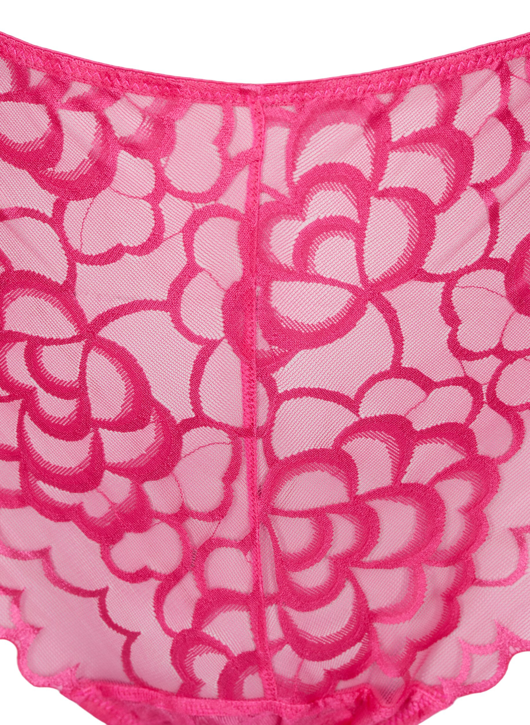 Zizzi G-streng med blonder og regul&aelig;r talje, Jazzy, Packshot image number 2