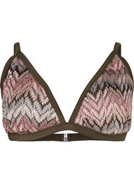 Mønstret trekants bikini bh, Beech AOP
