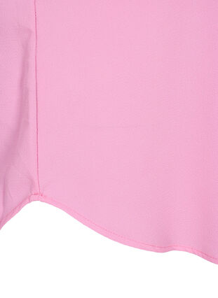 Bluse med korte ærmer og rund halsudskæring, Rosebloom, Packshot image number 3