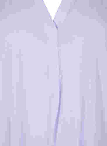 Kortærmet bluse med v-udskæring, Lavender, Packshot image number 2