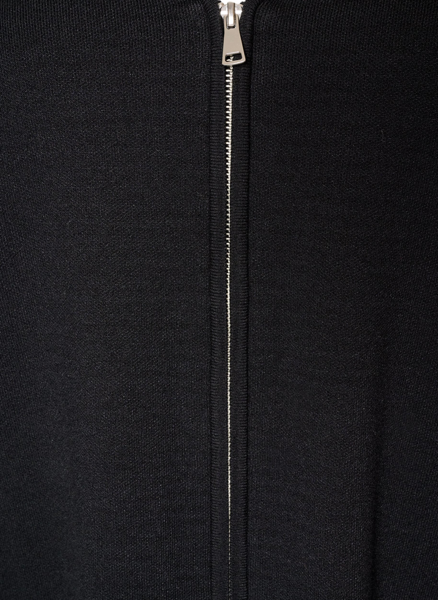 ZizziCardigan med 2-vejslynl&aring;s, Sort, Packshot image number 2