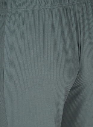 Løse bukser i ribkvalitet, Balsam Green, Packshot image number 3