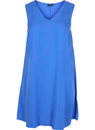 Spencerkjole med v-udskæring, Dazzling Blue