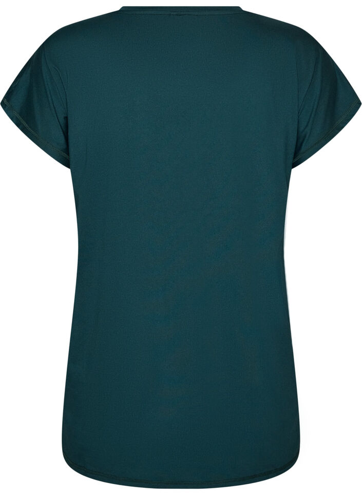 Lang tr&aelig;nings t-shirt, Gr&oslash;n, Packshot image number 1