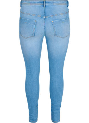 Super slim Amy jeans med lynlås, Light blue, Packshot image number 1