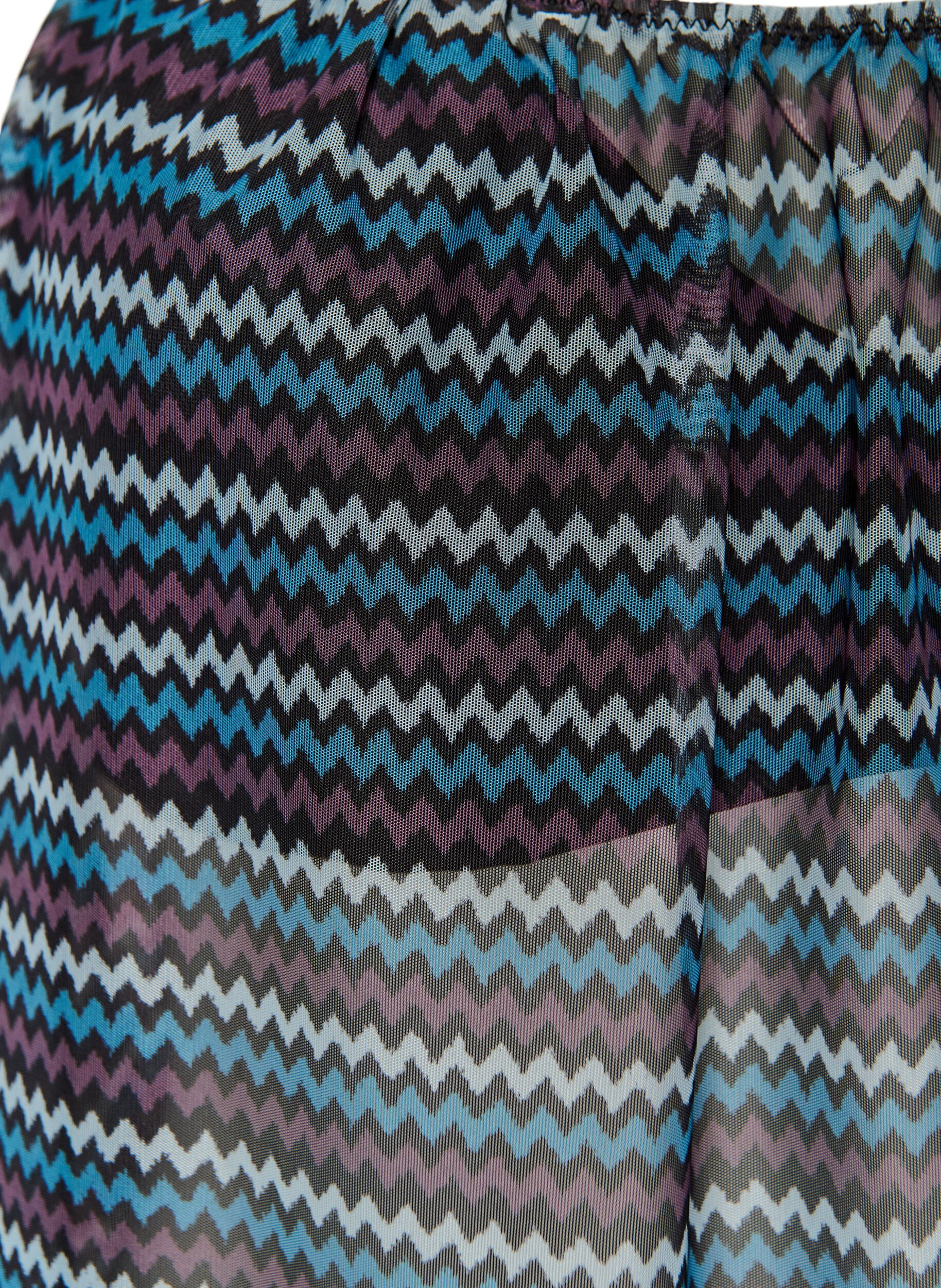 ZizziM&oslash;nstret tankinitop med b&oslash;jle og krydsede stropper, Bl&aring;, Packshot image number 2