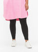 Leggings i bomuld med foer, Sort, Model image number 3